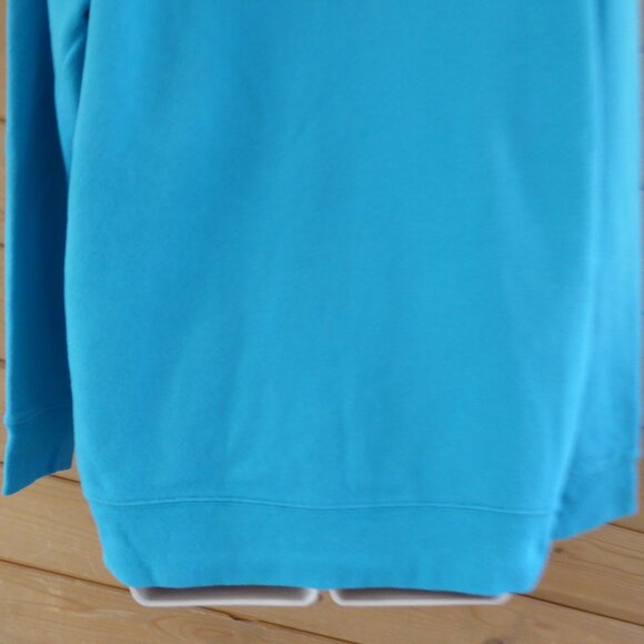 GAP LOGO Hoodie Sweatshirt Light Pastel Blue Cotton Blend Size XL - Picture 8 of 9